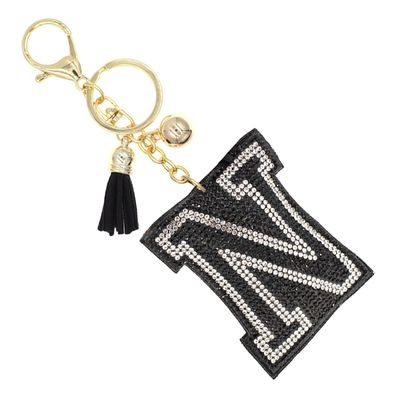 N Black Keychain Bag Charm-thumnail