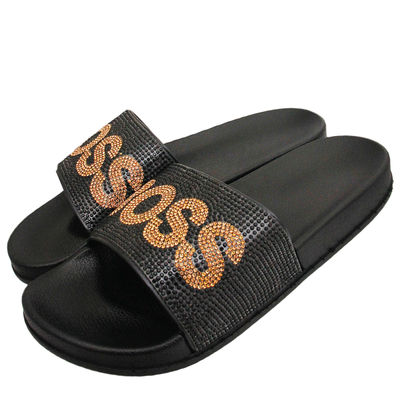Size 10 BOSS Black Slides-thumnail