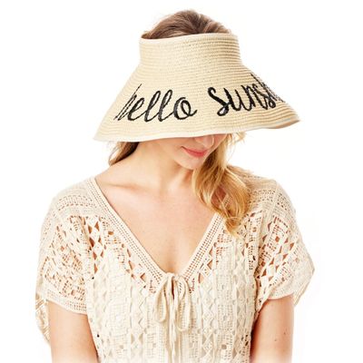 Hello Sunshine Beach Visor Hat-thumnail