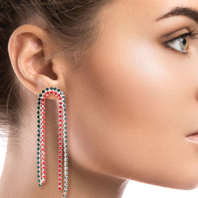 Dozen Designer Drape Earrings-thumnail