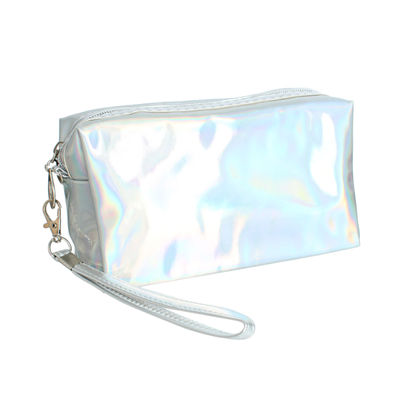 Silver Iridescent Rectangle Pouch-thumnail