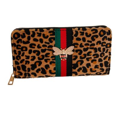 Leopard Fur Designer Wallet