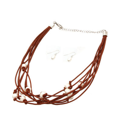 Cord Layered Necklace Set