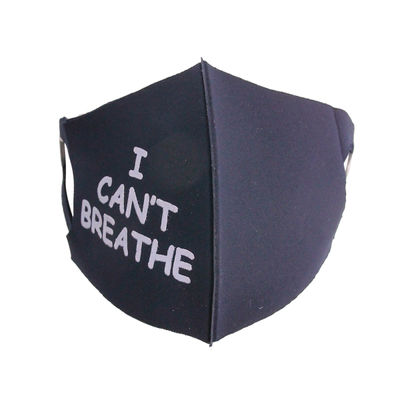 Gray Print I CAN'T BREATH Mask-thumnail