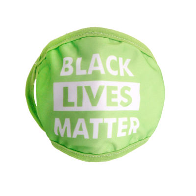 Green Cotton BLACK LIVES MATTER Mask-thumnail