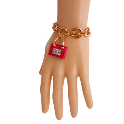 Red Boutique Handbag Bracelet-thumnail