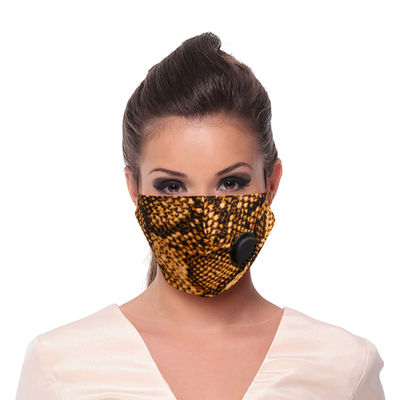 Brown Snake Skin Filter Mask-thumnail
