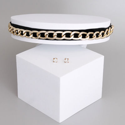 Metal with Leather Choker-thumnail