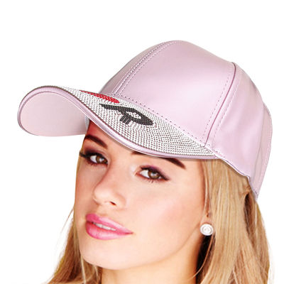 Metallic Pink Designer Visor Hat