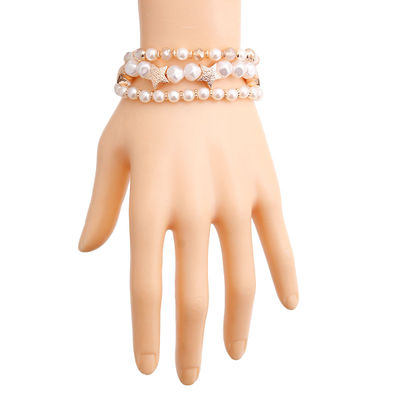 Cream Pearl Star Bracelets-thumnail