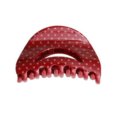 Red Polka Dot Medium Claw Clip-thumnail