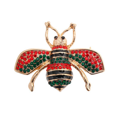 Gucci Style Rhinestone Bee Brooch