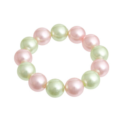 Pink Green Bubble Gum Pearl Bracelet