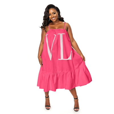 4XL Pink VL Halter Dress