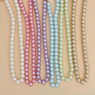 Dozen Pack Multi 10mm Glass Pearls Set for Women