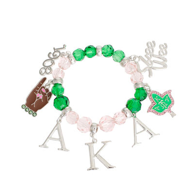 Pink Green Bead AKA SKEE WEE Bracelet