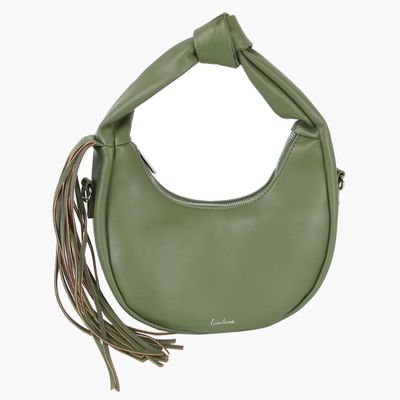 Purse Green Round Fringe Shoulder Bag for Women