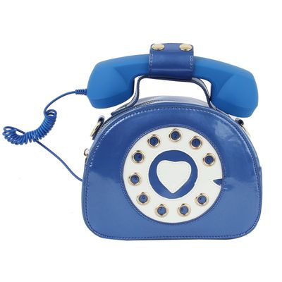 Blue Rotary Phone AUX Bag