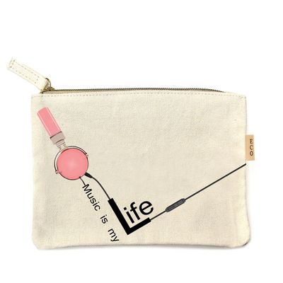 Pink Music is My Life Eco Pouch