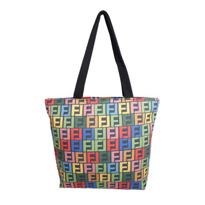 Tote Luxe FF Multicolor Canvas Bag for Women