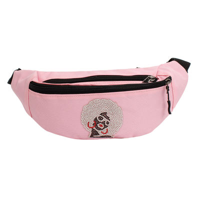 Fanny Pack Pink Afro Rhinestone Bag for Women