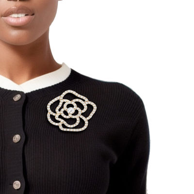 Camellia Flower Couture Brooch: Where Elegance Blossoms