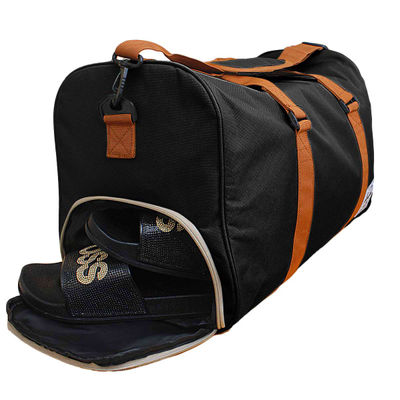 Black Oxford Duffel Travel Bag-thumnail