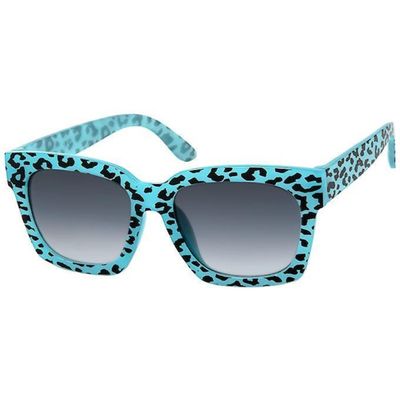Blue Leopard Kids Wayfarer Sunglasses