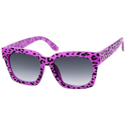 Purple Leopard Kids Wayfarer Sunglasses