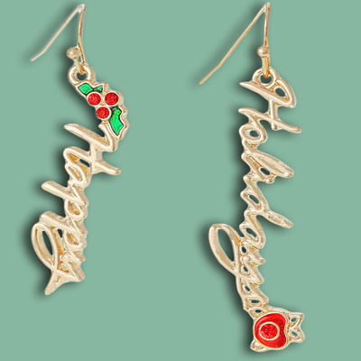Spread Joy and Interest with Happy Holidays Earrings