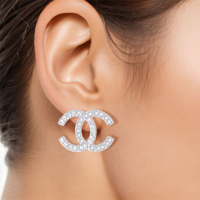 Dozen Pack Small Pearl CC Stud Earrings for Women