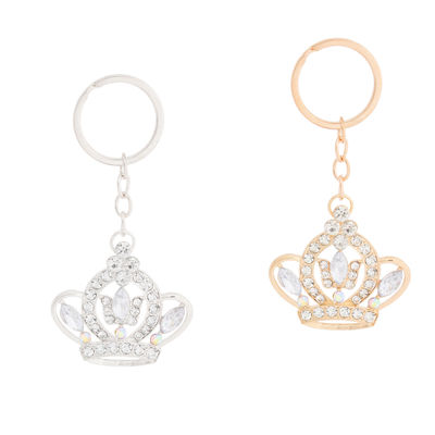 Dozen Crystal Crown Keychains
