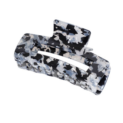 Black Marbled Rectangle Clip-thumnail