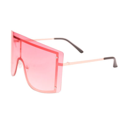 Pink Designer Shield Sunglasses-thumnail