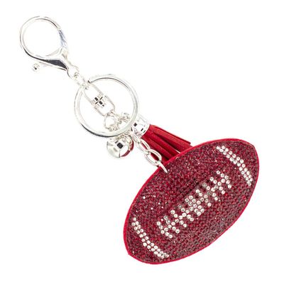 Red Football Keychain Bag Charm-thumnail