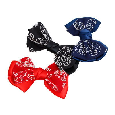Dozen Multi Color Paisley Hair Bows-thumnail