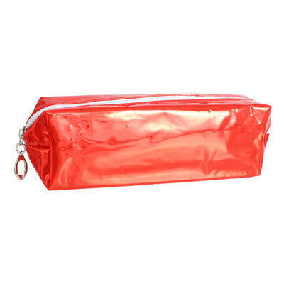 Red Shiny Transparent Cosmetic Pouch-thumnail