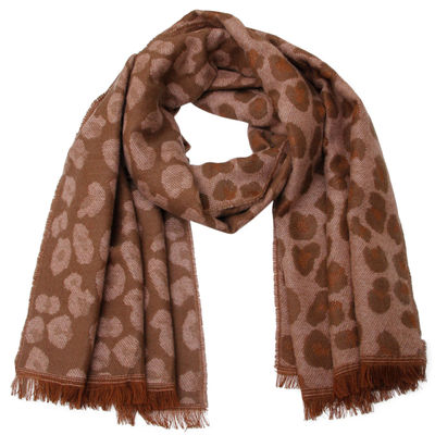 Pink Leopard Reversible Cozy Scarf-thumnail