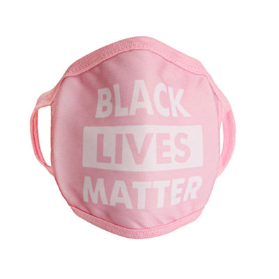 Pink Cotton BLACK LIVES MATTER Mask-thumnail