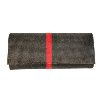 Black Gucci Style Rounded Clutch