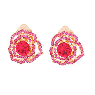 Roseate Whispers Pink  Cutout Dainty Clip-Ons