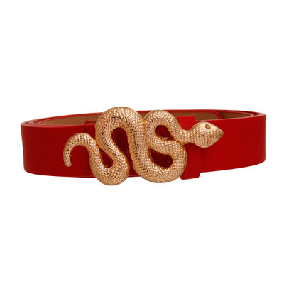 Red and Gold Snake Designer Belt-thumnail