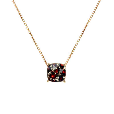 Gold Leopard Glitter Necklace-thumnail