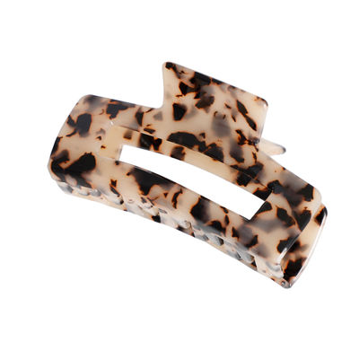 Light Brown Marbled Rectangle Clip-thumnail