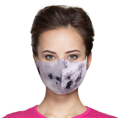Gray and Black Tie Dye Mask-thumnail