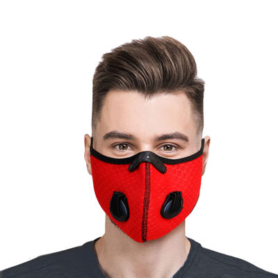 Red Exhalation Valve Sport Mask-thumnail