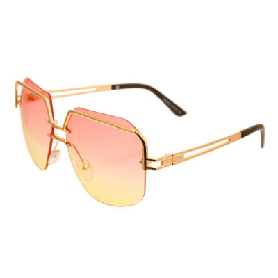 Yellow Square Frameless Sunglasses-thumnail