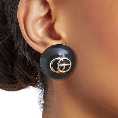 Black and Gold Dome GG Studs-thumnail