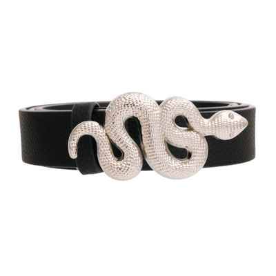 Black and Silver Snake Designer Belt-thumnail
