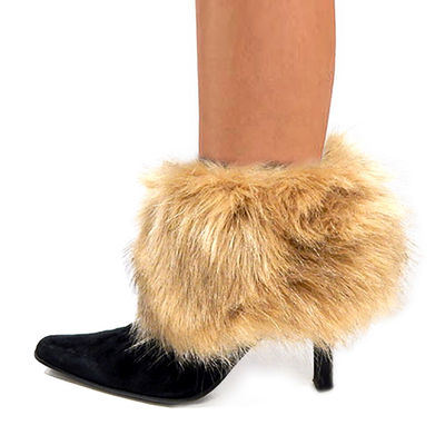 Brown Fur Leg Warmer-thumnail